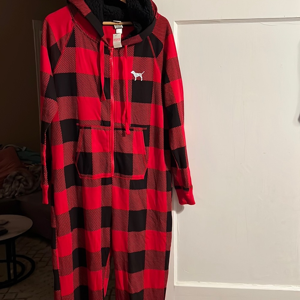 Pink Victoria secret onesie outfit or pajama !